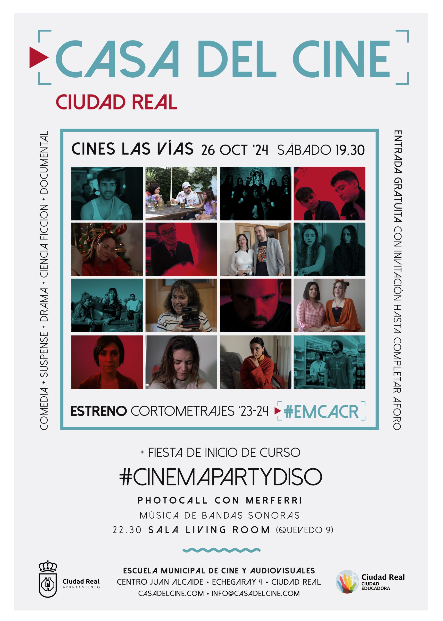 Estreno #ObrasEMCACR ’23-24 + #CinemaPartydiso